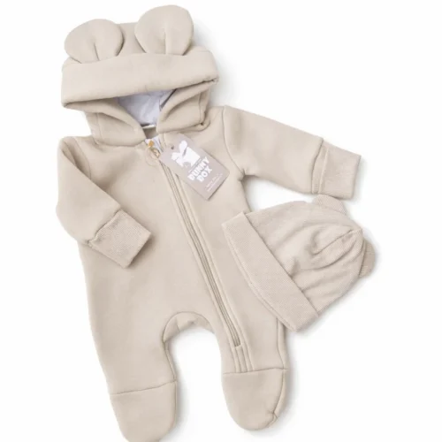 Paks ja seest uhutud puuvillane kombekas beez