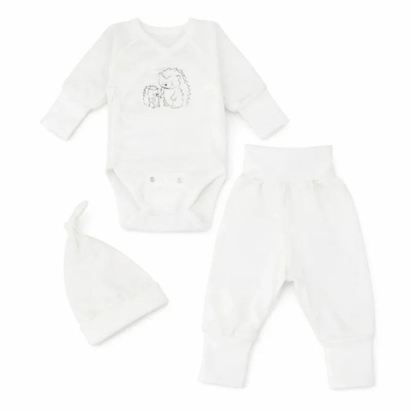 3 osaline komplekt valge