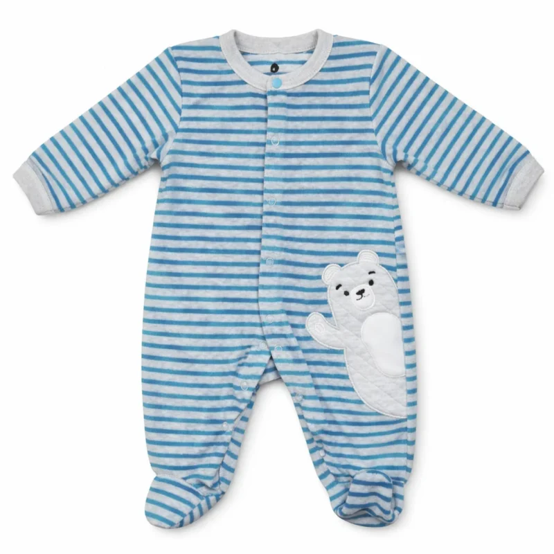 Veluurist kombinesoon triibuline