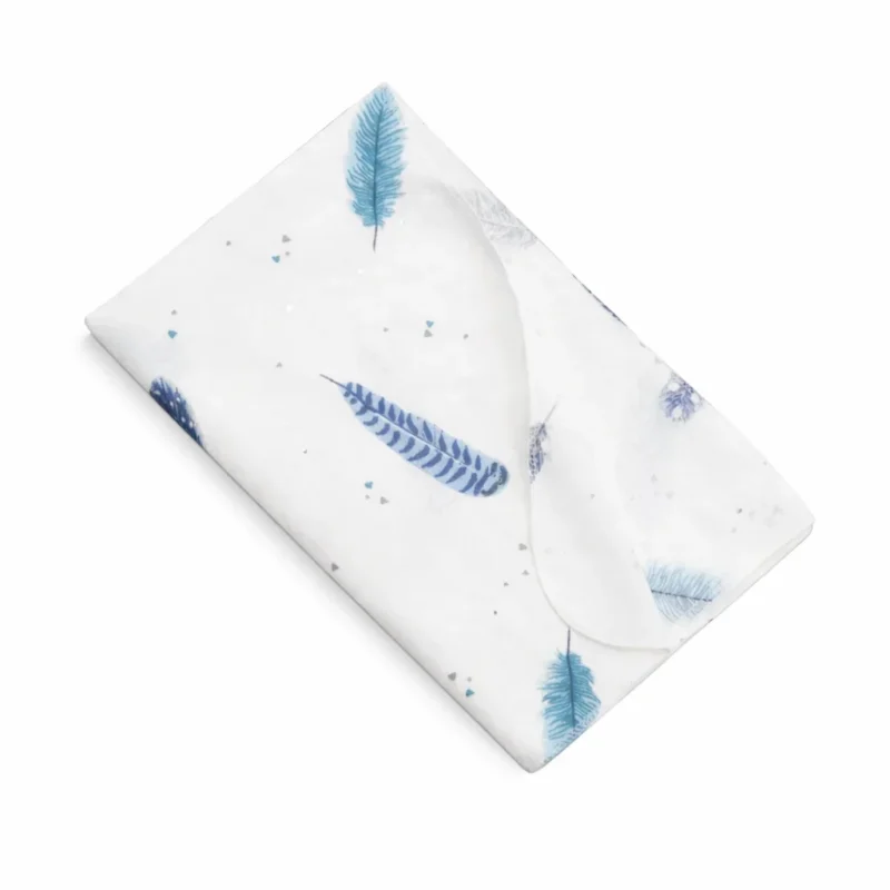 Linamähkmed flanellist blue feathers